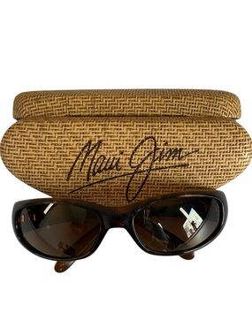 Maui Jim Kuiaha Bay MJ286 Polarized Sunglasses Brown Wrap w Case